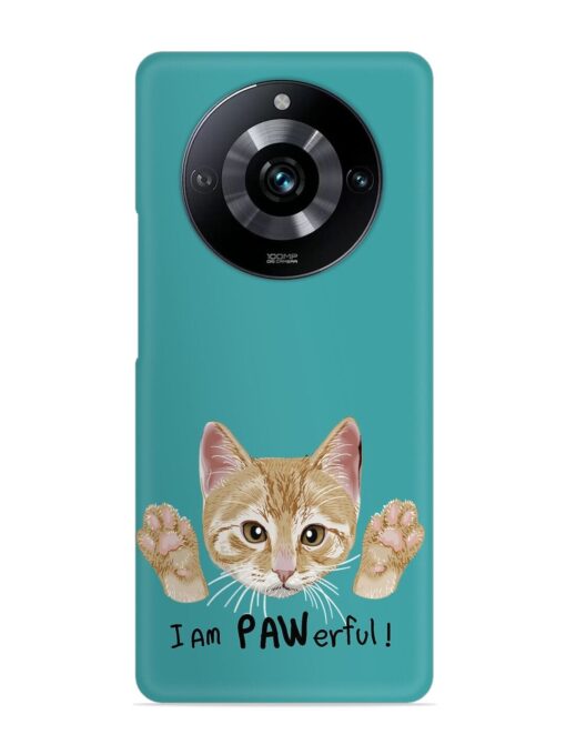 Typography Slogan Cat Snap Case for Realme Narzo 60 Pro (5G)