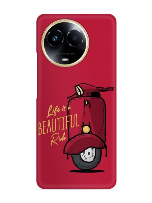 Life Is Beautiful Rides Snap Case for Realme Narzo 60X (5G)