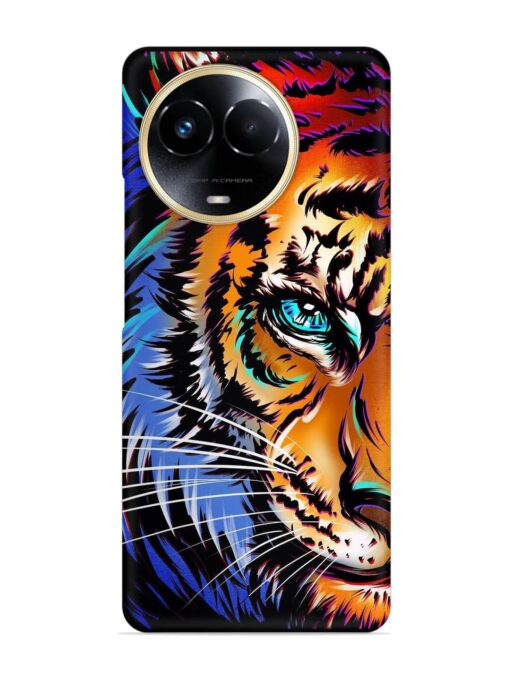 Colorful Lion Art Snap Case for Realme Narzo 60X (5G)