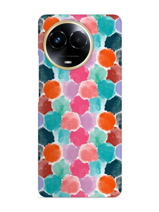 Colorful Seamless Pattern Snap Case for Realme Narzo 60X (5G)