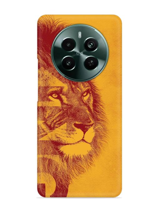 Gold Lion Crown Art Snap Case for Realme Narzo 70 (5G)