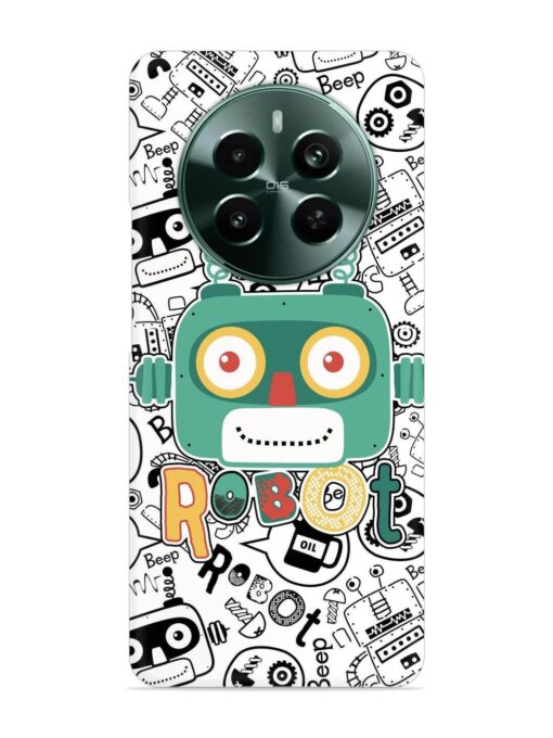 Robot Modern Seamless Pattern Snap Case for Realme Narzo 70 Pro (5G) Zapvi