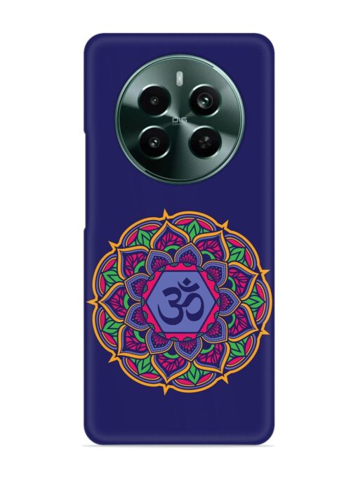 Om Mandala Art Blue Snap Case for Realme Narzo 70 Pro (5G) Zapvi