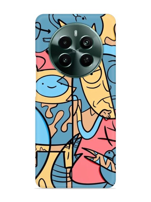 Silly Face Doodle Snap Case for Realme Narzo 70 Pro (5G) Zapvi