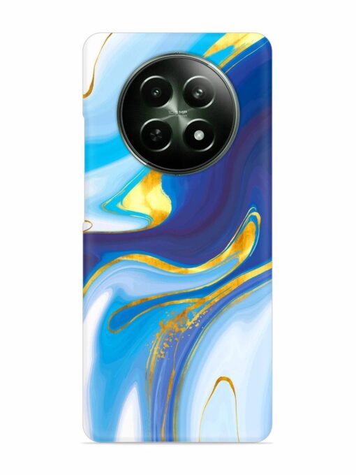 Watercolor Background With Golden Foil Snap Case for Realme Narzo 70X (5G)