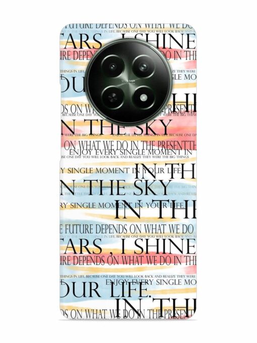 Seamless Slogans Pattern Snap Case for Realme Narzo 70X (5G)