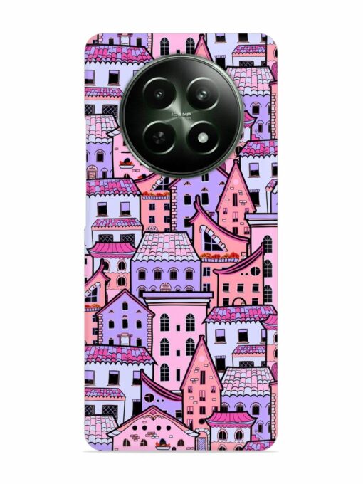 Seamless Pattern Houses Snap Case for Realme Narzo 70X (5G)