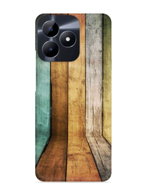 Wooden Realistic Art Snap Case for Realme Narzo N53 Zapvi