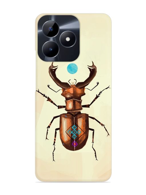 Stag Beetle Vector Snap Case for Realme Narzo N53 Zapvi