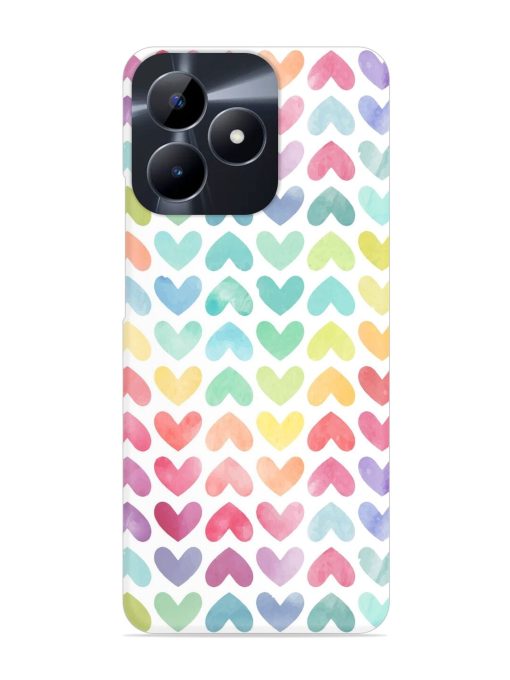 Seamless Colorful Watercolor Snap Case for Realme Narzo N53 Zapvi