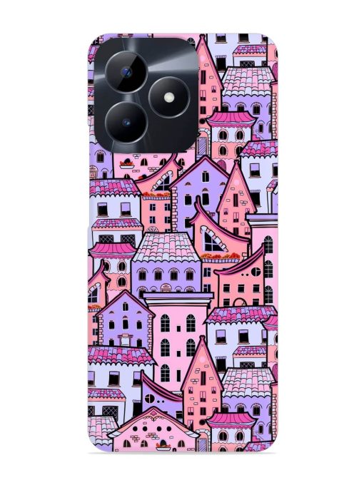 Seamless Pattern Houses Snap Case for Realme Narzo N53 Zapvi