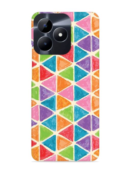 Seamless Colorful Isometric Snap Case for Realme Narzo N53 Zapvi