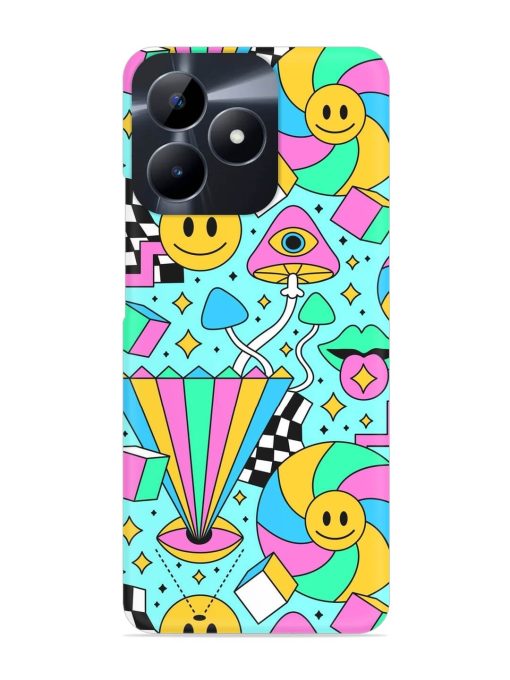 Trippy Rainbow 60S Snap Case for Realme Narzo N53 Zapvi