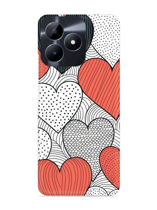 Girly Heart Seamless Snap Case for Realme Narzo N53 Zapvi