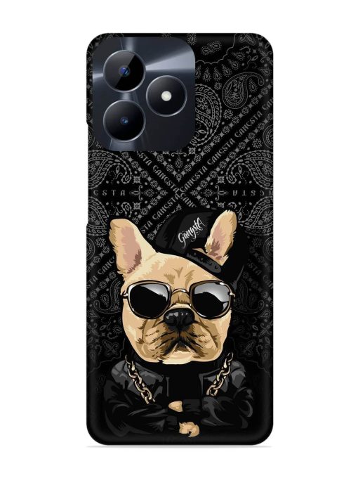 Gangsta Cool Sunglasses Dog Snap Case for Realme Narzo N53 Zapvi