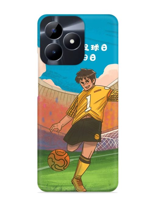 Soccer Kick Snap Case for Realme Narzo N53 Zapvi