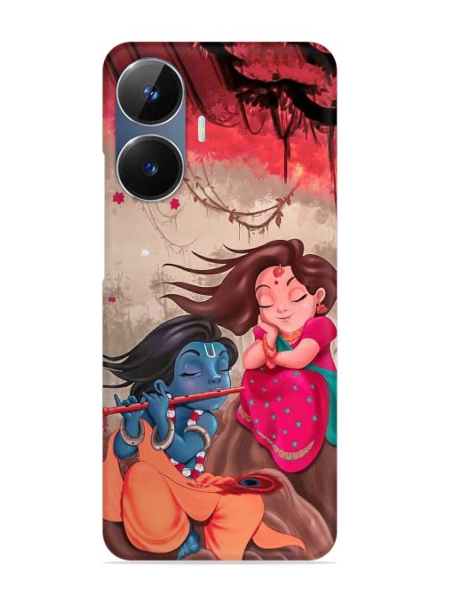 Radhe Krishna Water Art Snap Case for Realme Narzo N55 Zapvi