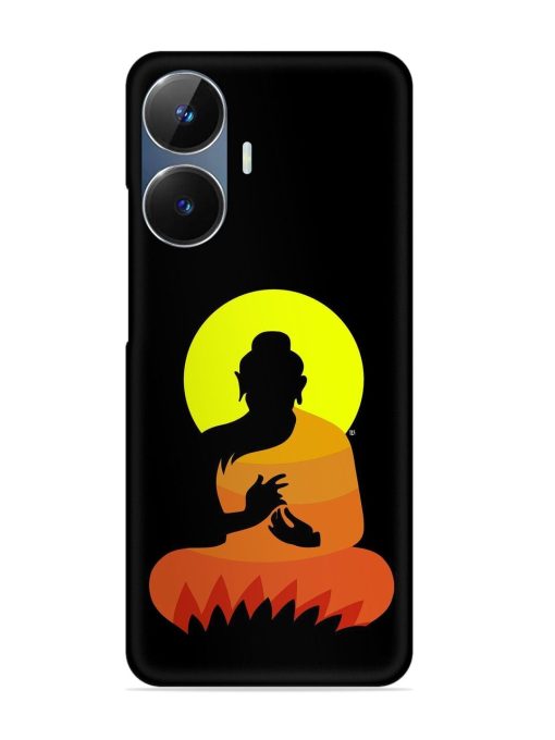 Buddha Art Black Snap Case for Realme Narzo N55 Zapvi