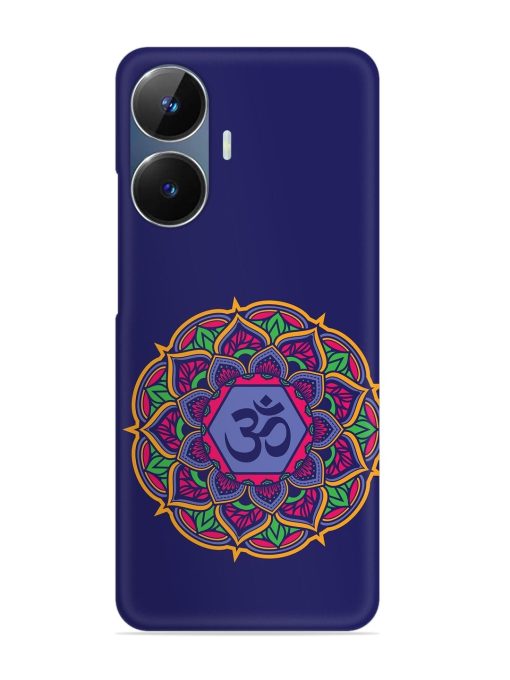 Om Mandala Art Blue Snap Case for Realme Narzo N55 Zapvi