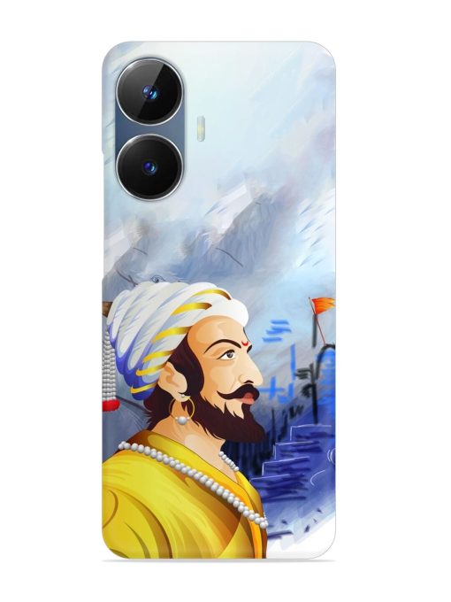 Shivaji Maharaj Color Paint Art Snap Case for Realme Narzo N55 Zapvi