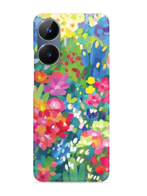 Watercolor Flower Art Snap Case for Realme Narzo N55 Zapvi