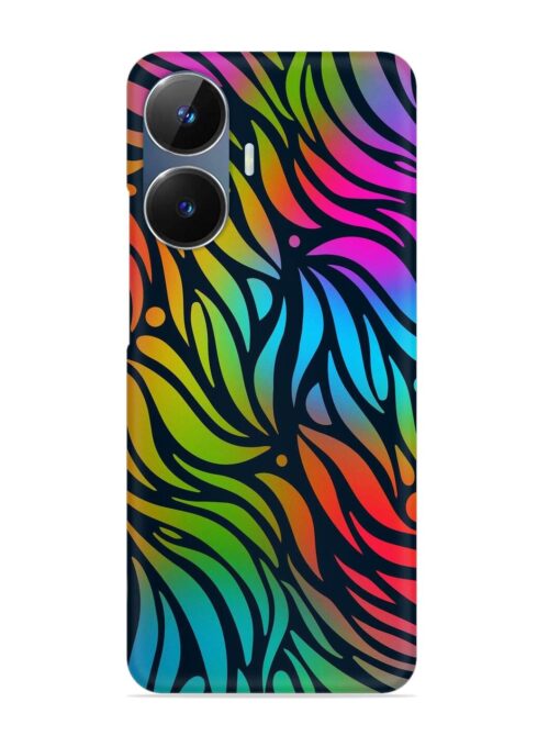 Abstract Leaf Design Snap Case for Realme Narzo N55 Zapvi