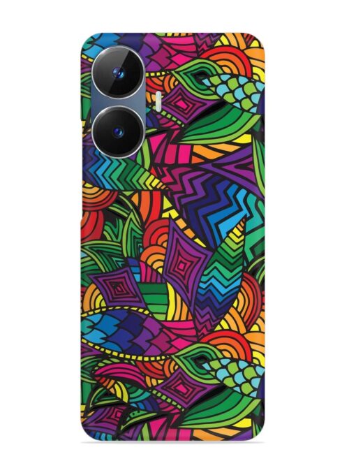 Abstract Multicolor Seamless Snap Case for Realme Narzo N55 Zapvi