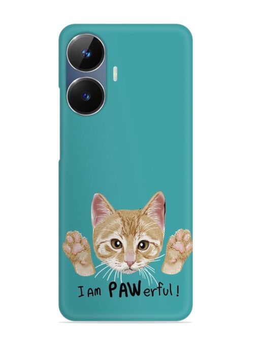 Typography Slogan Cat Snap Case for Realme Narzo N55 Zapvi