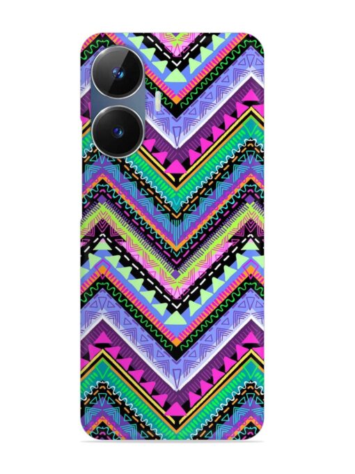 Tribal Aztec Print Snap Case for Realme Narzo N55 Zapvi