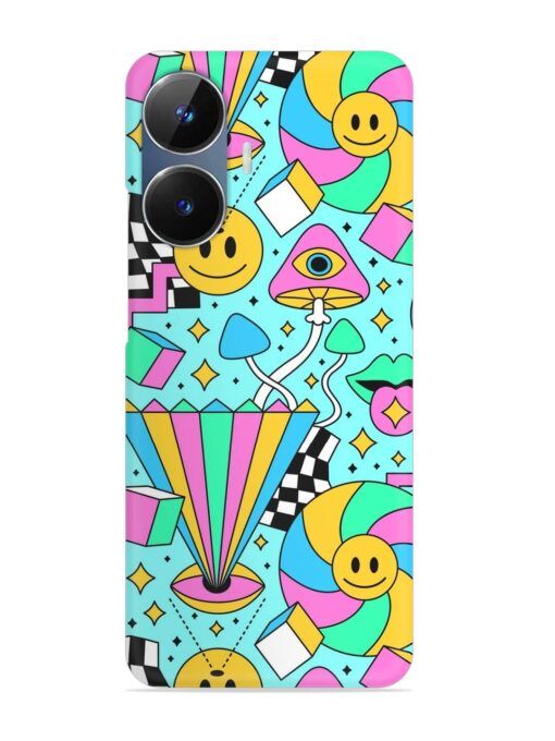 Trippy Rainbow 60S Snap Case for Realme Narzo N55 Zapvi