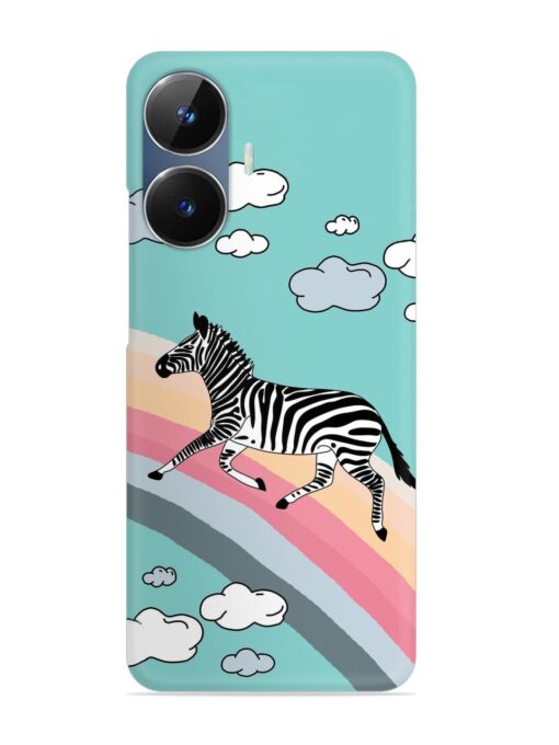 Running Zebra Snap Case for Realme Narzo N55 Zapvi