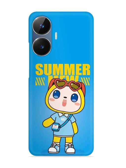 Summer Mew Cartoon Snap Case for Realme Narzo N55 Zapvi