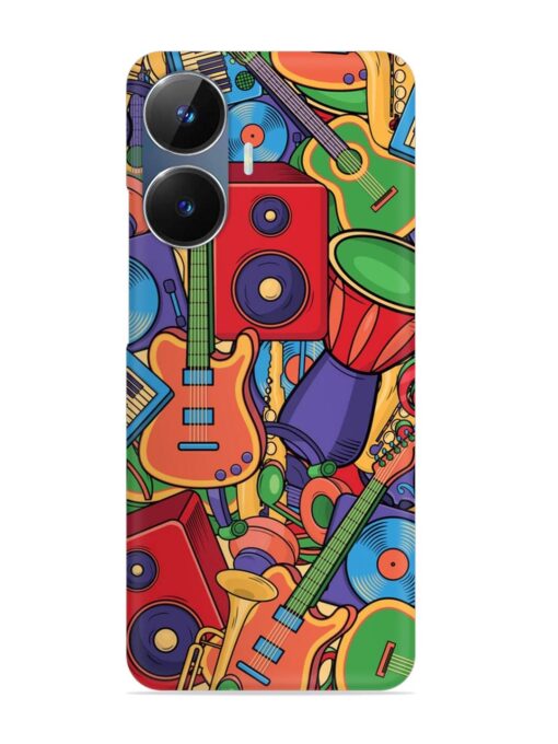 Colorful Music Art Snap Case for Realme Narzo N55 Zapvi