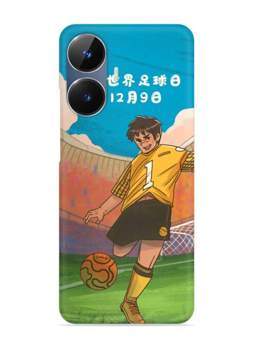 Soccer Kick Snap Case for Realme Narzo N55 Zapvi