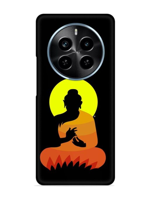 Buddha Art Black Snap Case for Realme P1 Pro (5G) Zapvi