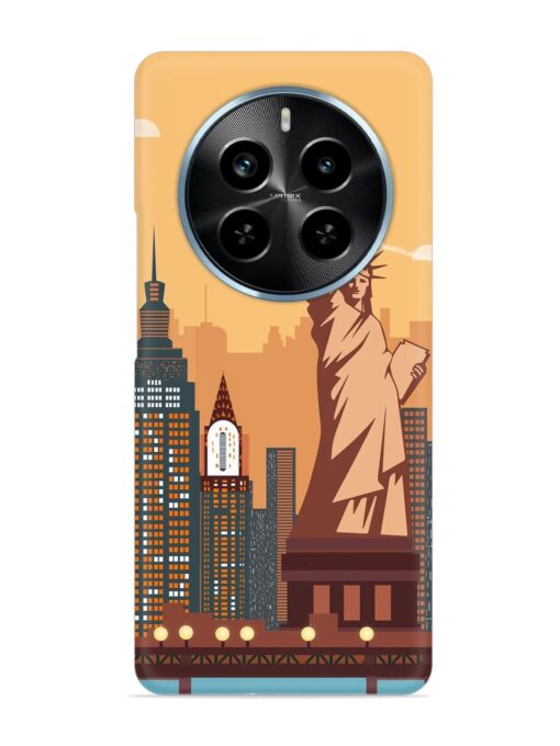 New York Statue Of Liberty Architectural Scenery Snap Case for Realme P1 Pro (5G) Zapvi