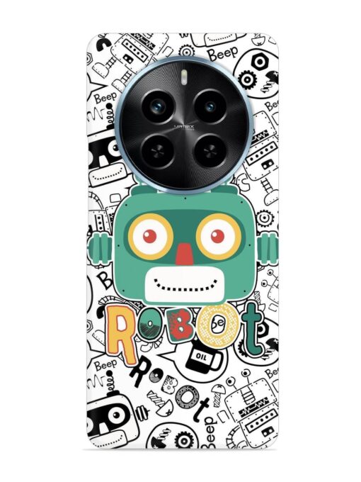 Robot Modern Seamless Pattern Snap Case for Realme P1 Pro (5G) Zapvi