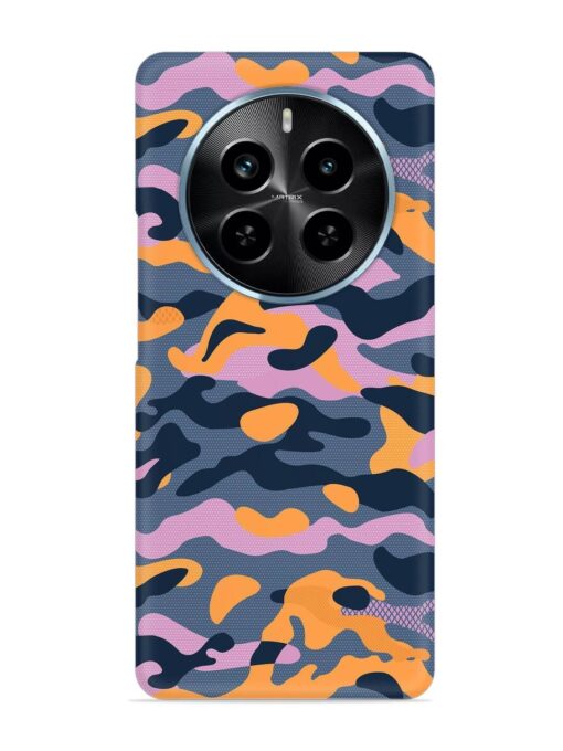 Camouflage Army Military English Orange Art Snap Case for Realme P1 Pro (5G) Zapvi