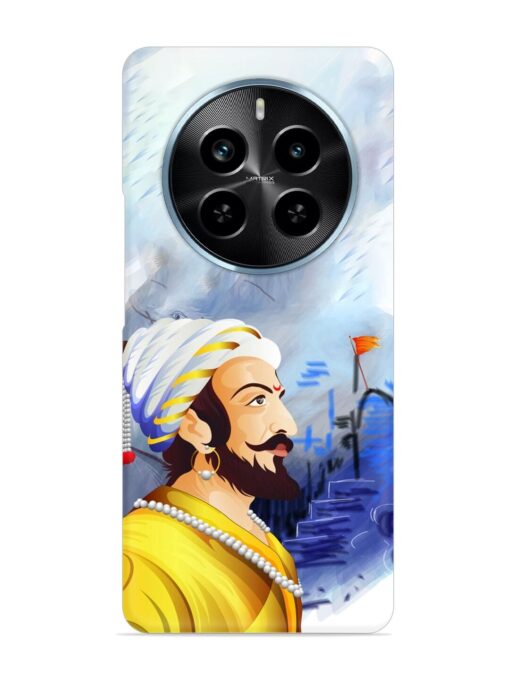 Shivaji Maharaj Color Paint Art Snap Case for Realme P1 Pro (5G) Zapvi