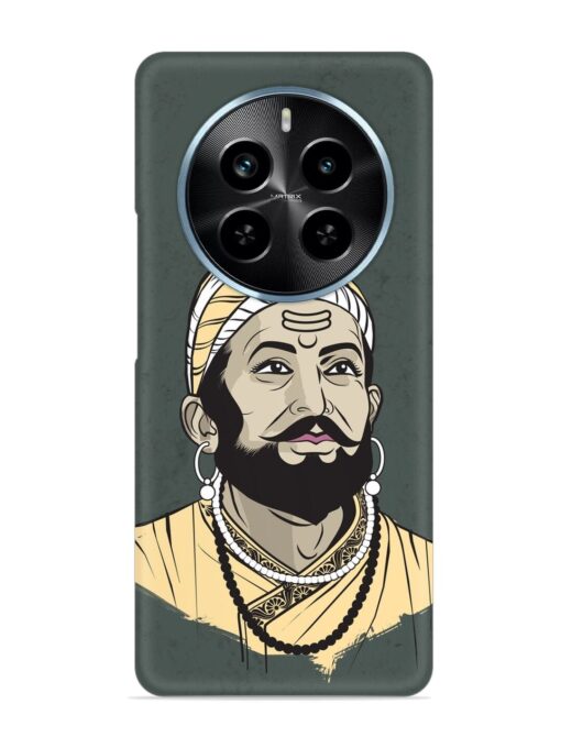 Shivaji Maharaj Vector Art Snap Case for Realme P1 Pro (5G)