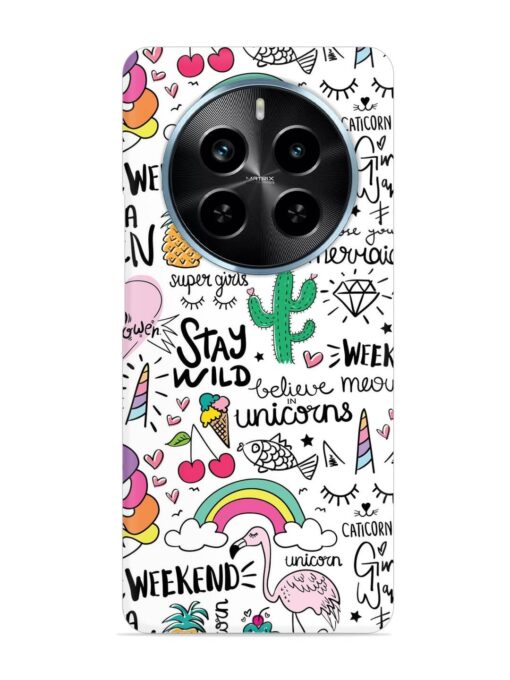 Unicorn Ice Cream Snap Case for Realme P1 Pro (5G) Zapvi