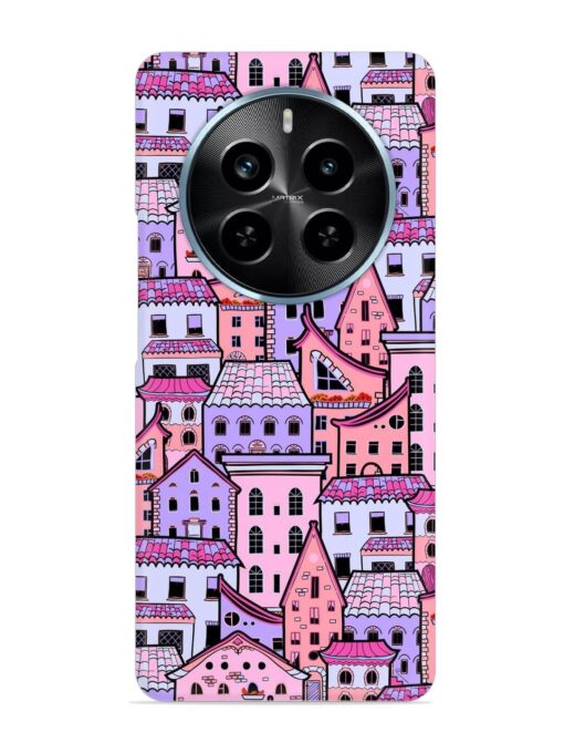 Seamless Pattern Houses Snap Case for Realme P1 Pro (5G)