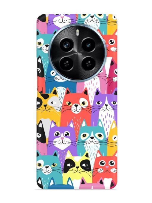 Funny Cartoon Cats Snap Case for Realme P1 Pro (5G)