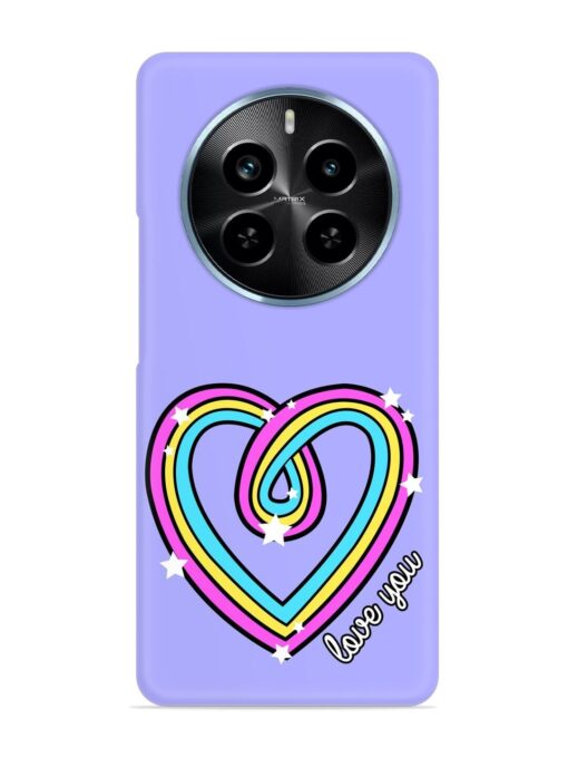 Colorful Rainbow Heart Snap Case for Realme P1 Pro (5G) Zapvi