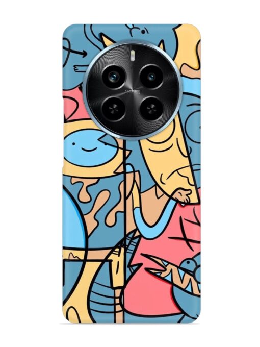 Silly Face Doodle Snap Case for Realme P1 Pro (5G)