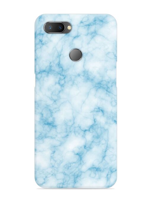 Blue White Natural Marble Snap Case for Realme U1 Zapvi