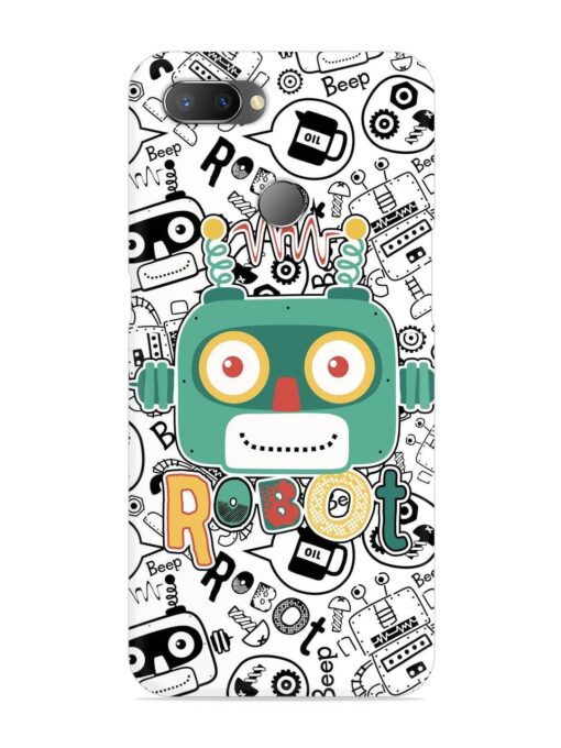 Robot Modern Seamless Pattern Snap Case for Realme U1 Zapvi