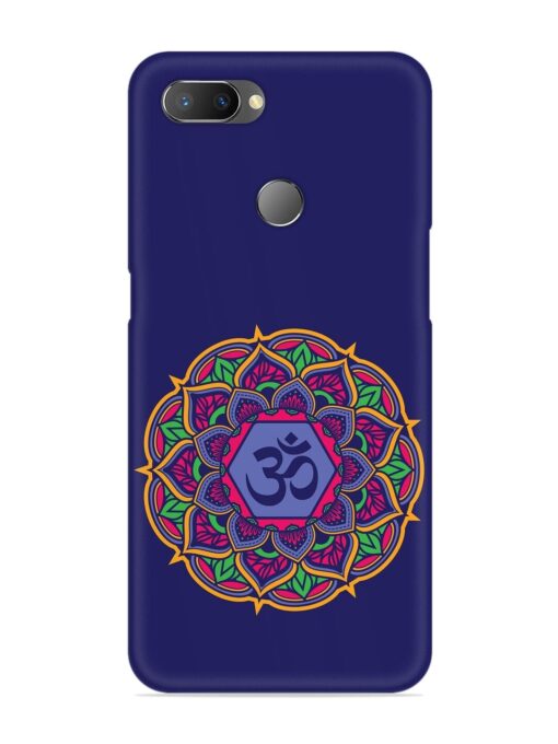 Om Mandala Art Blue Snap Case for Realme U1