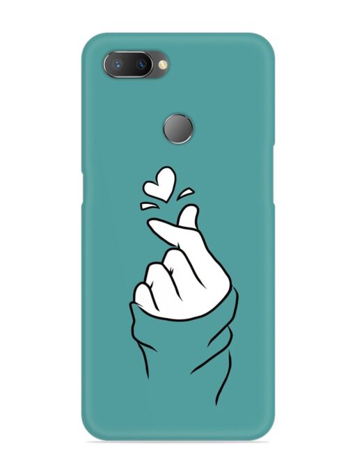 Korean Heart Sign Art Snap Case for Realme U1 Zapvi