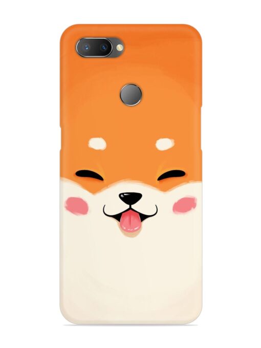 Cute Dog Face Vector Snap Case for Realme U1 Zapvi